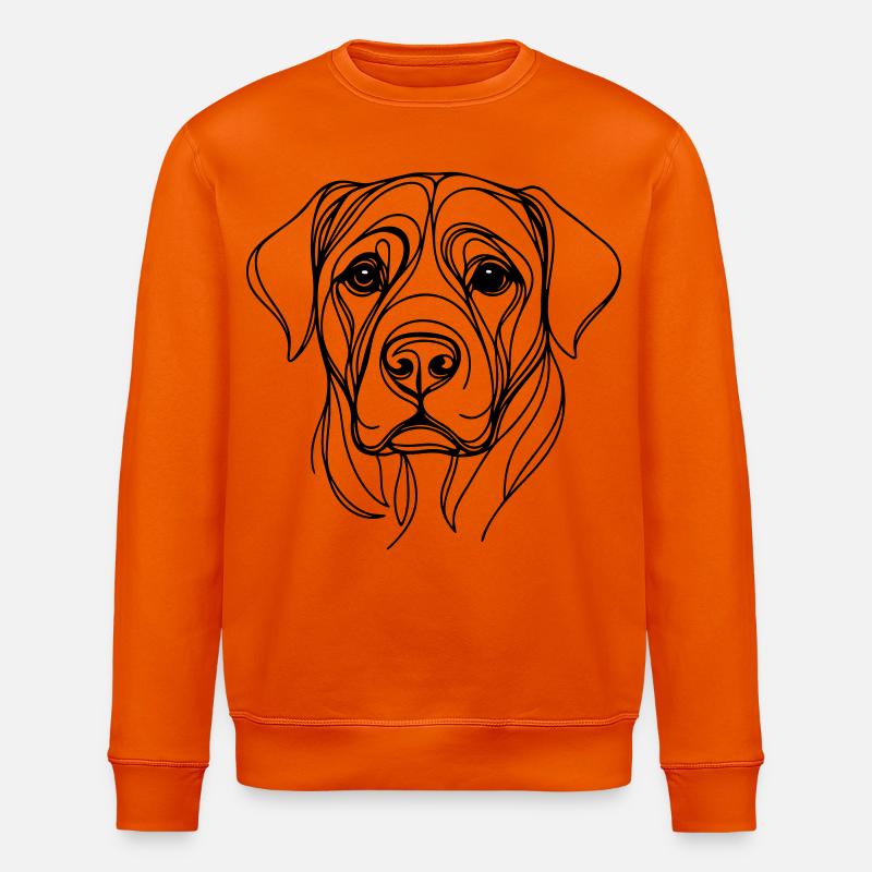 Dog_line_art_1 - Stanley/Stella Unisex Bio-Sweatshirt ROLLER - Tieforange