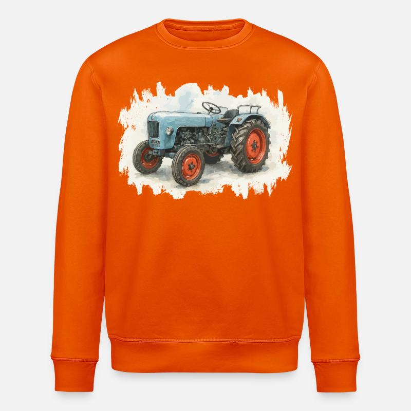 Königstraktor - Stanley/Stella Unisex Bio-Sweatshirt ROLLER - Tieforange