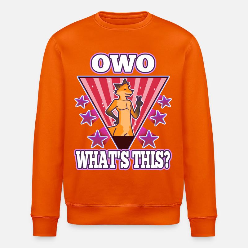 OwO Qu’est-ce que c’est ? - Sweat bio ROLLER Stanley/Stella Unisexe - orange profond