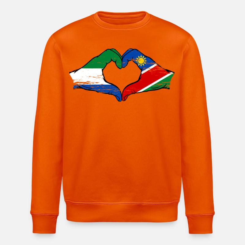 Sierra_Leone_Namibia_Flagge_Haende_Herzform_use - Sweat bio ROLLER Stanley/Stella Unisexe - orange profond