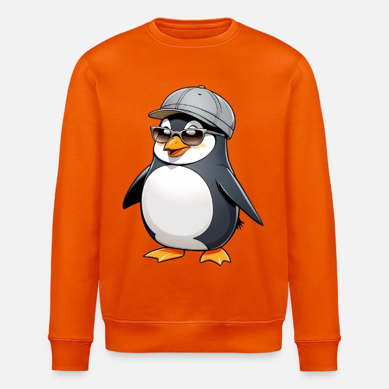 Cool Pingu mit Style - Stanley/Stella Unisex Bio-Sweatshirt ROLLER - Tieforange