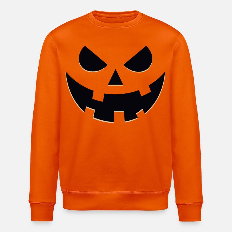 Portrait étrange de Jack-O'-Lantern - Sweat bio ROLLER Stanley/Stella Unisexe - orange profond