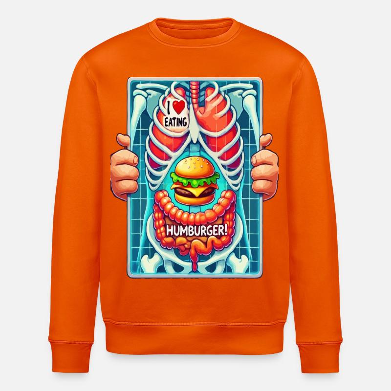 Ich liebe Hamburger - Stanley/Stella Unisex Bio-Sweatshirt ROLLER - Tieforange