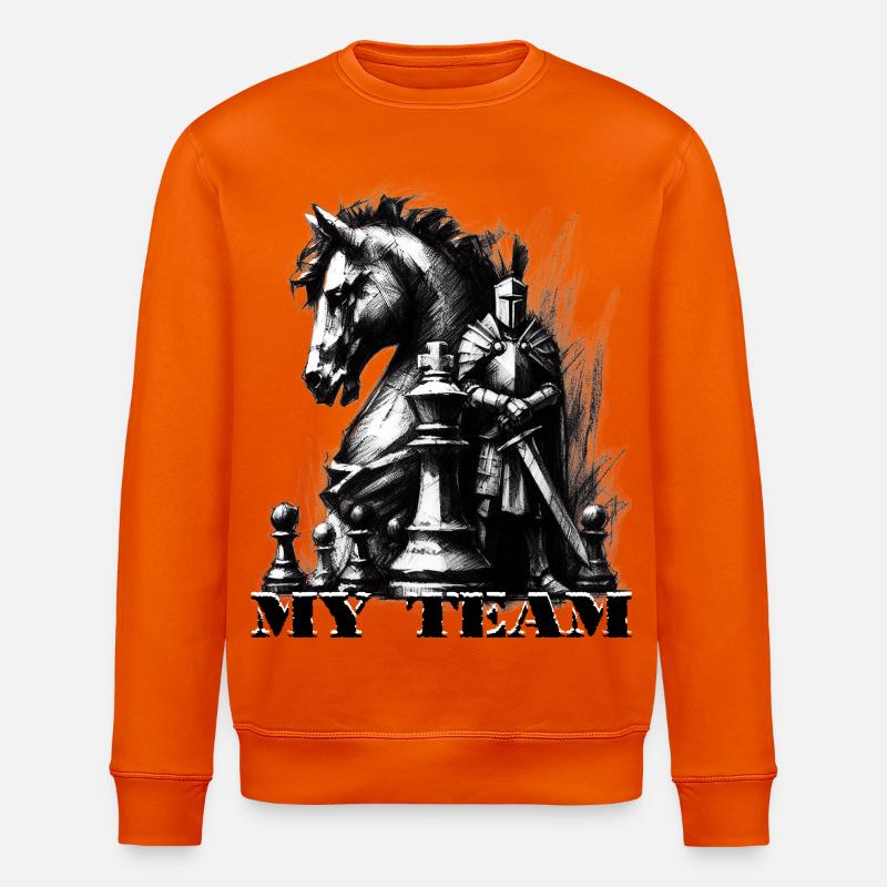Schach - Stanley/Stella Unisex Bio-Sweatshirt ROLLER - Tieforange