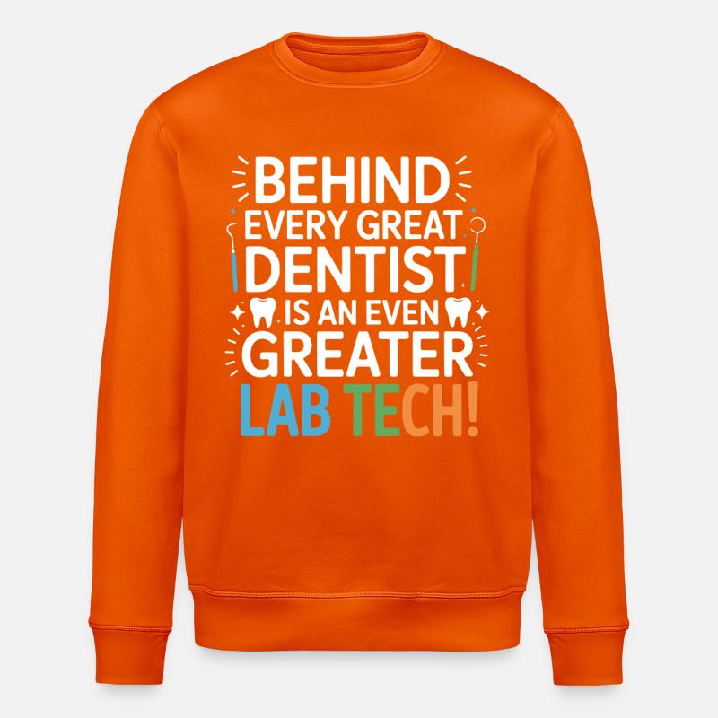 Conception dentaire de Greater Lab Tech - Sweat bio ROLLER Stanley/Stella Unisexe - orange profond