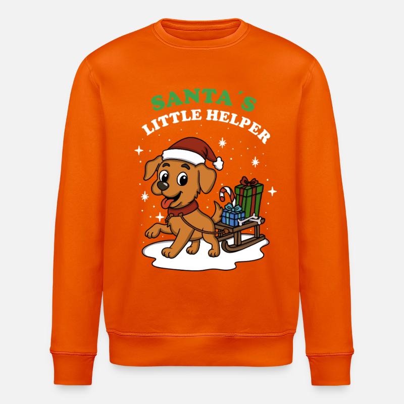 Petit assistant du Père Noël - Sweat bio ROLLER Stanley/Stella Unisexe - orange profond