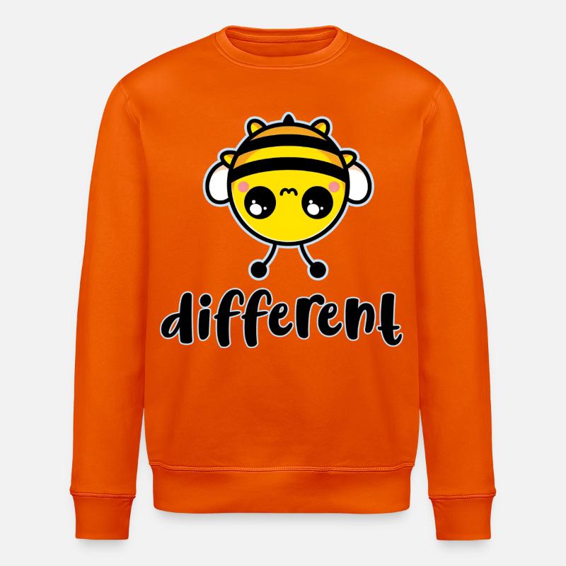 Biene Anderer süßer Charakter - Stanley/Stella Unisex Bio-Sweatshirt ROLLER - Tieforange