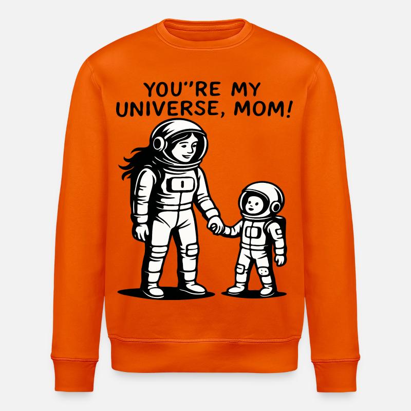 Du bist meine Universumsmutter - Stanley/Stella Unisex Bio-Sweatshirt ROLLER - Tieforange
