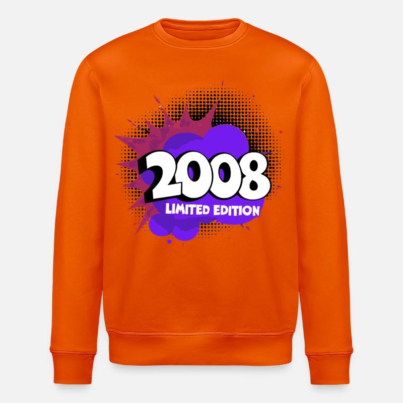 2008 Limitierte Edition 18. volljährig volljährige - Stanley/Stella Unisex Bio-Sweatshirt ROLLER - Tieforange