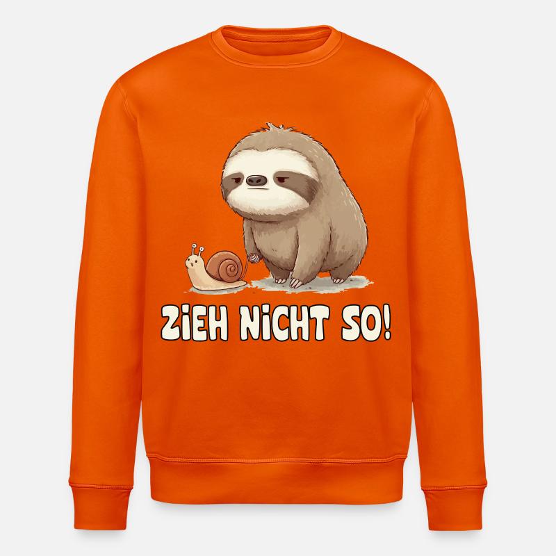 Pull Not So Sloth Cartoon - Sweat bio ROLLER Stanley/Stella Unisexe - orange profond