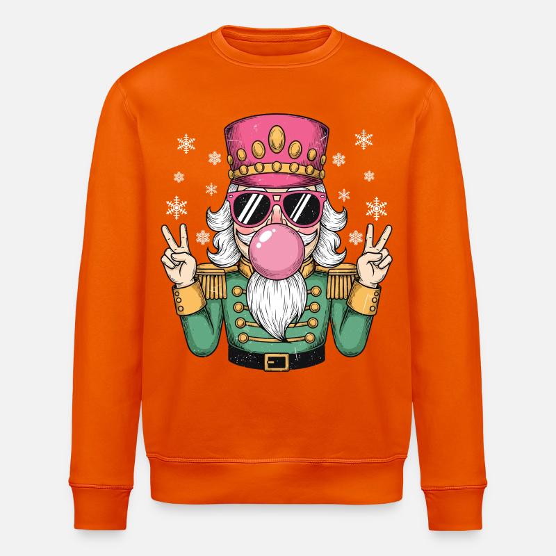 Nussknacker Bubble Gum - Stanley/Stella Unisex Bio-Sweatshirt ROLLER - Tieforange