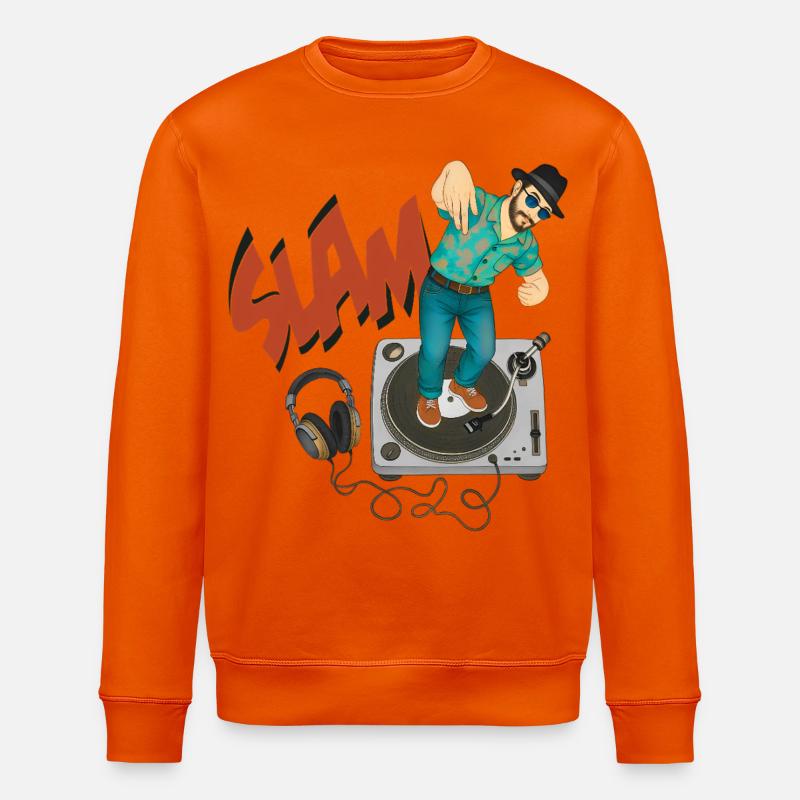 SLAM GUY – nette Leute - Stanley/Stella Unisex Bio-Sweatshirt ROLLER - Tieforange