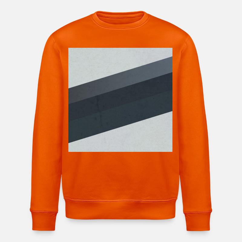 Scandi Geometric Art Grau Sand - Stanley/Stella Unisex Bio-Sweatshirt ROLLER - Tieforange