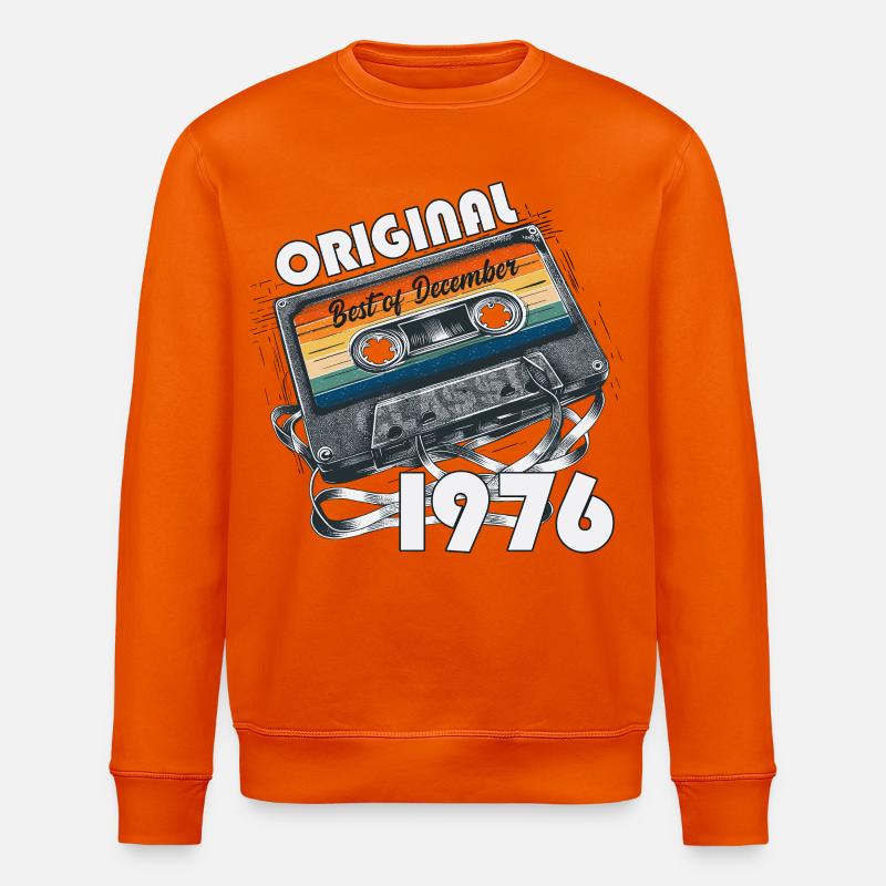 50e anniversaire cassette décembre 1976 - Sweat bio ROLLER Stanley/Stella Unisexe - orange profond