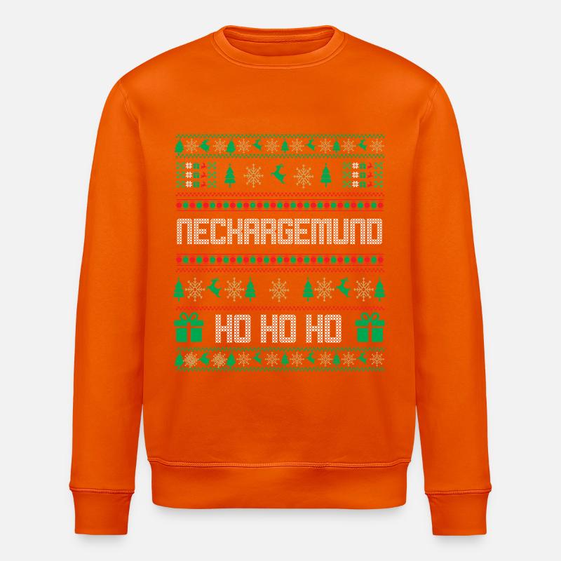 Pull de Noël Neckargemünd - Sweat bio ROLLER Stanley/Stella Unisexe - orange profond