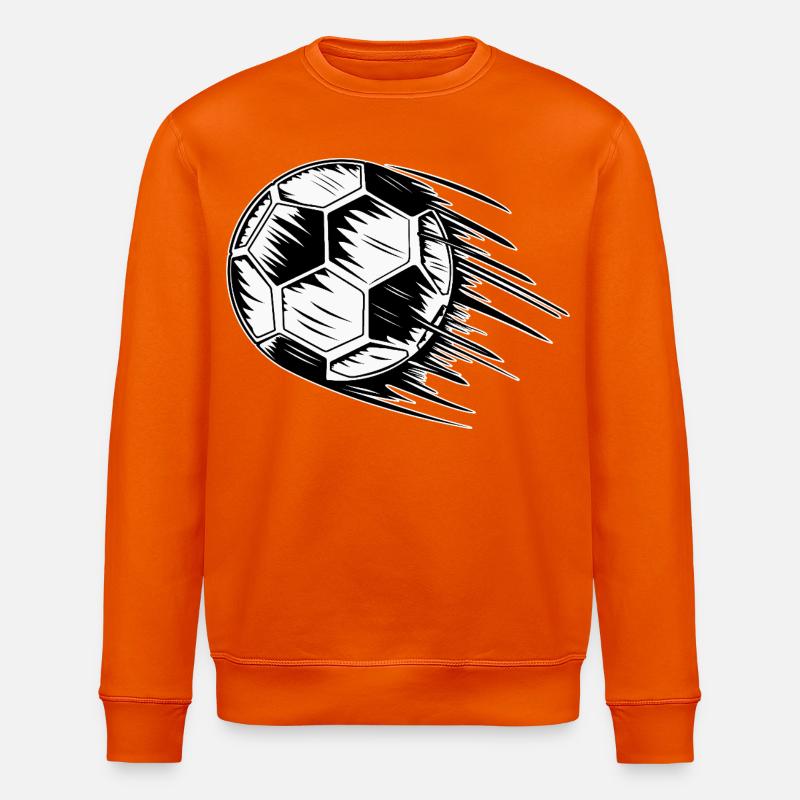 Fußball in Flug - Stanley/Stella Unisex Bio-Sweatshirt ROLLER - Tieforange