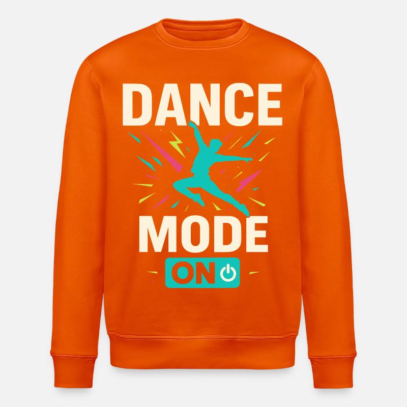 Dance mode on, tanzmodus aktiv - Stanley/Stella Unisex Bio-Sweatshirt ROLLER - Tieforange