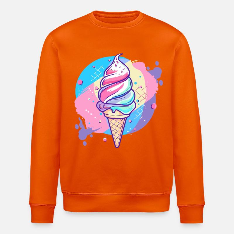 Eiscreme - Stanley/Stella Unisex Bio-Sweatshirt ROLLER - Tieforange