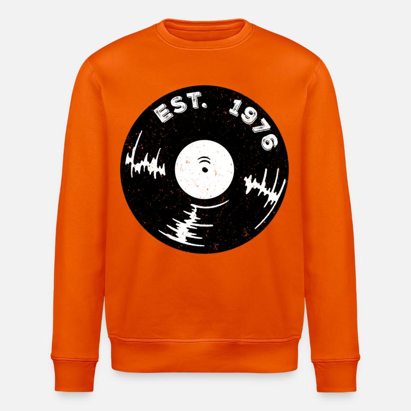 Est 1976 Vinyl  - Stanley/Stella Unisex Bio-Sweatshirt ROLLER - Tieforange