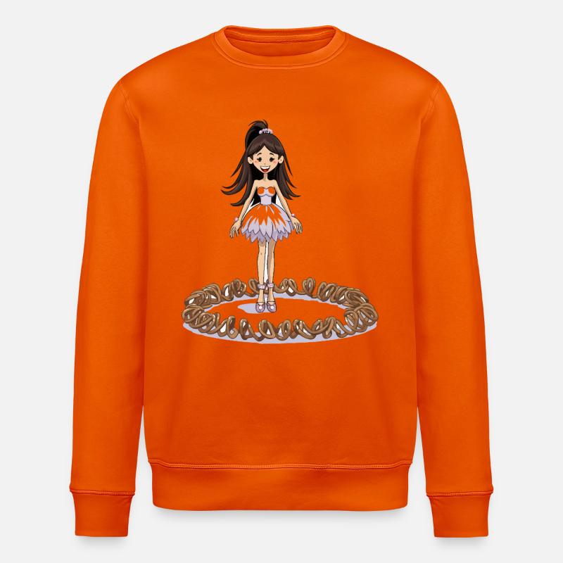 Tanzfee auf Brezelring - Stanley/Stella Unisex Bio-Sweatshirt ROLLER - Tieforange