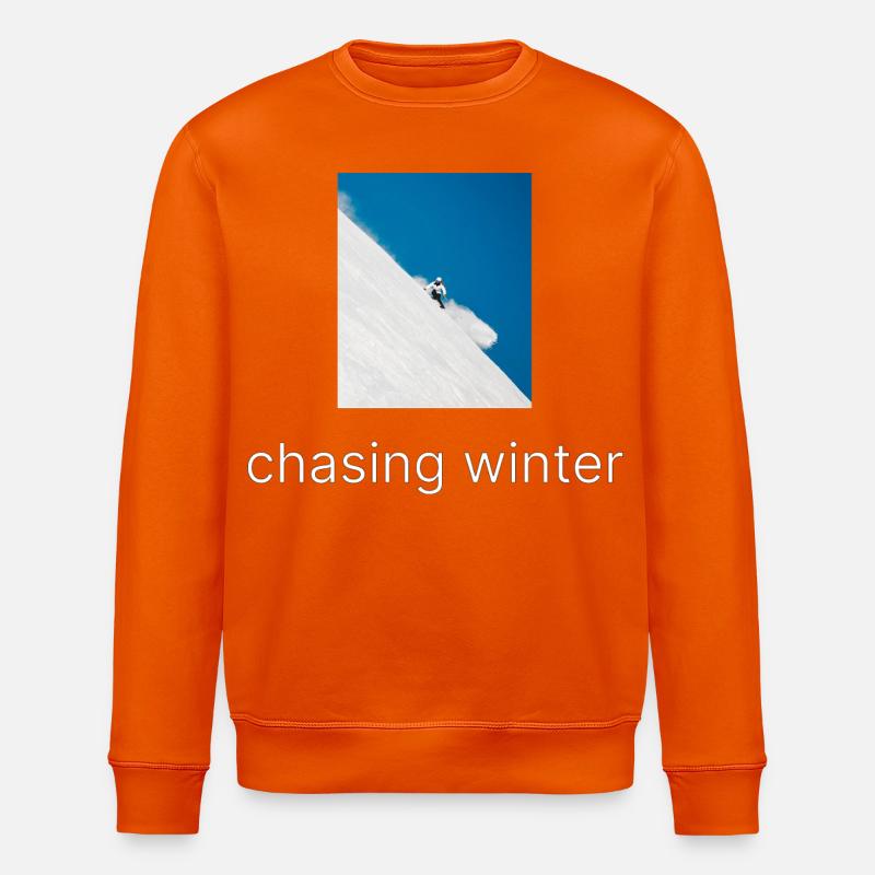 chasing winter - Stanley/Stella Unisex Bio-Sweatshirt ROLLER - Tieforange