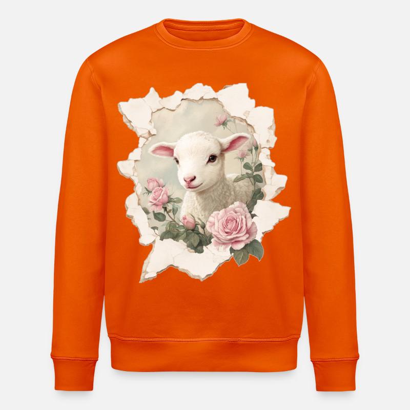 Lamm  - Stanley/Stella Unisex Bio-Sweatshirt ROLLER - Tieforange
