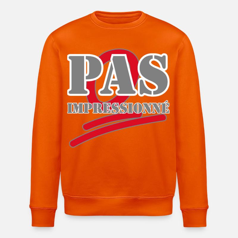 PAS IMPRESSIONNÉ. - Sweat bio ROLLER Stanley/Stella Unisexe - orange profond