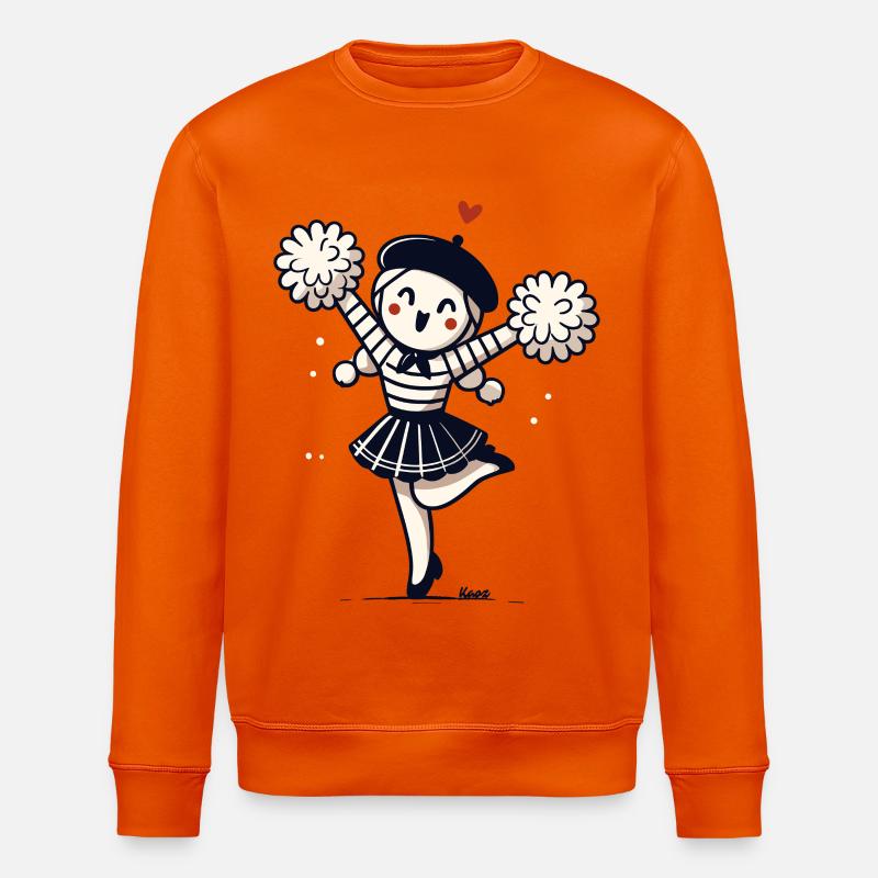 Niedliches Mädchen mit Pompons Pantomime - Stanley/Stella Unisex Bio-Sweatshirt ROLLER - Tieforange