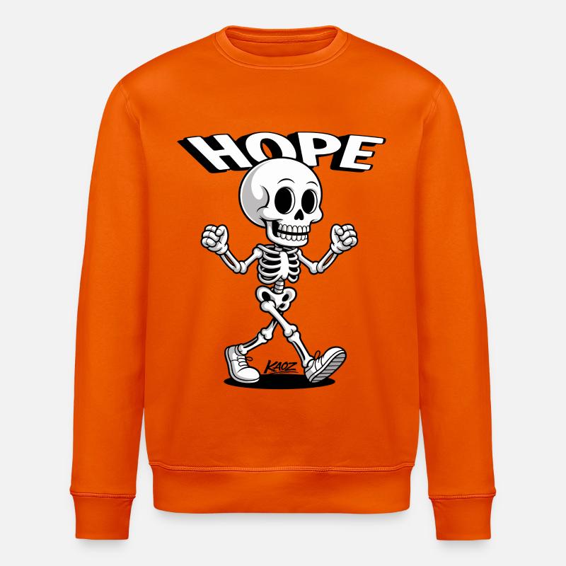 Hope Skeleton Stride - Stanley/Stella Unisex Bio-Sweatshirt ROLLER - Tieforange