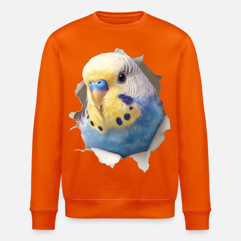 Perruche ondulée - Sweat bio ROLLER Stanley/Stella Unisexe - orange profond