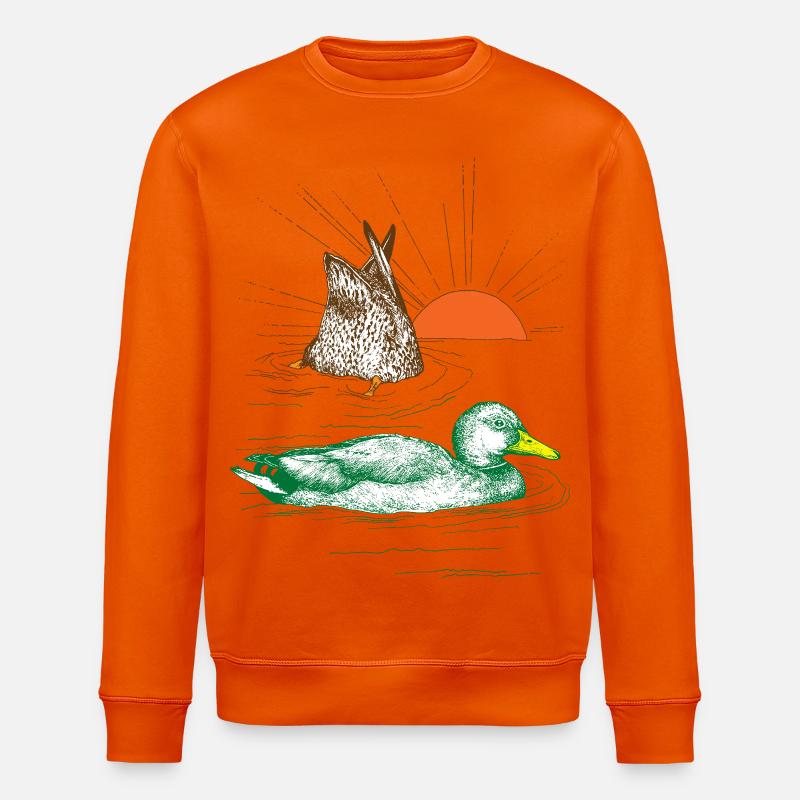 MALLARDS - Stanley/Stella økologisk unisex-sweatshirt ROLLER - mørk orange