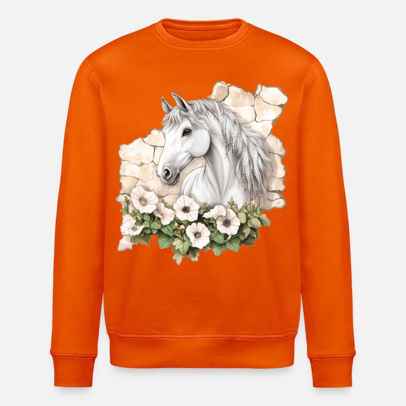 Pferd - Stanley/Stella Unisex Bio-Sweatshirt ROLLER - Tieforange