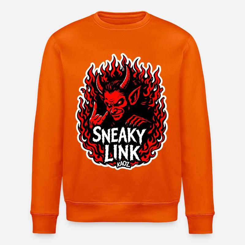Infernalischer Hinterhältiger Link - Stanley/Stella Unisex Bio-Sweatshirt ROLLER - Tieforange