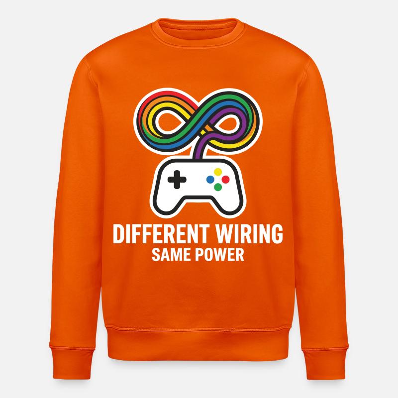 Different Wiring Same Power Gaming Motiv - Stanley/Stella Unisex Bio-Sweatshirt ROLLER - Tieforange