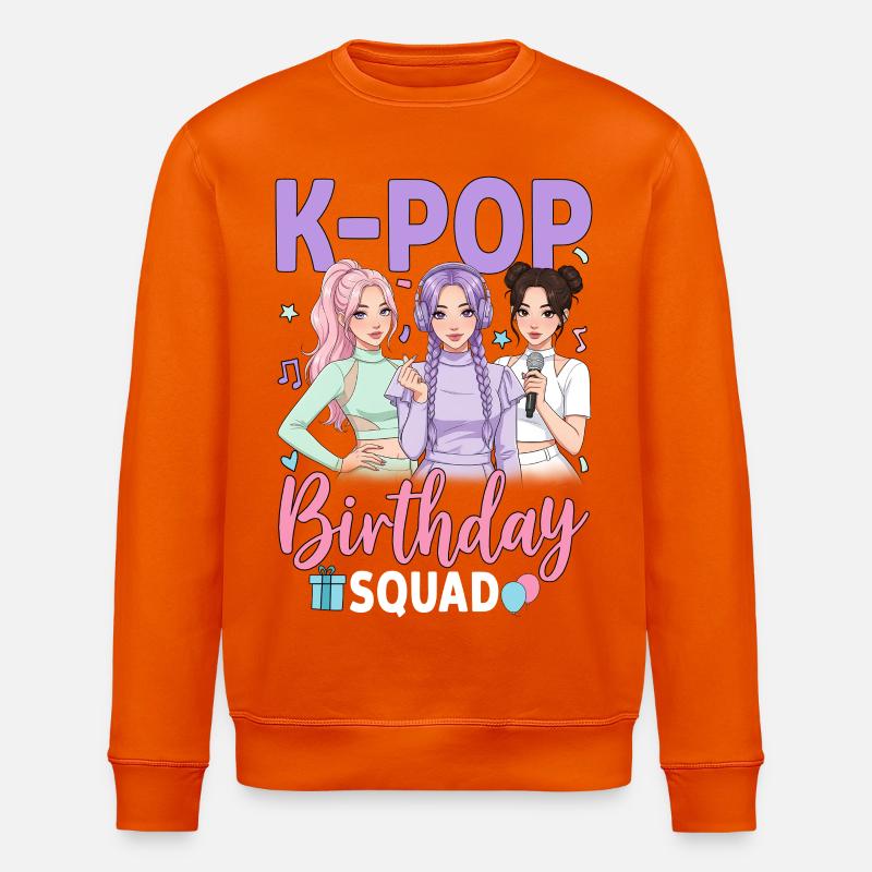 Équipe d’anniversaire K Pop - Sweat bio ROLLER Stanley/Stella Unisexe - orange profond
