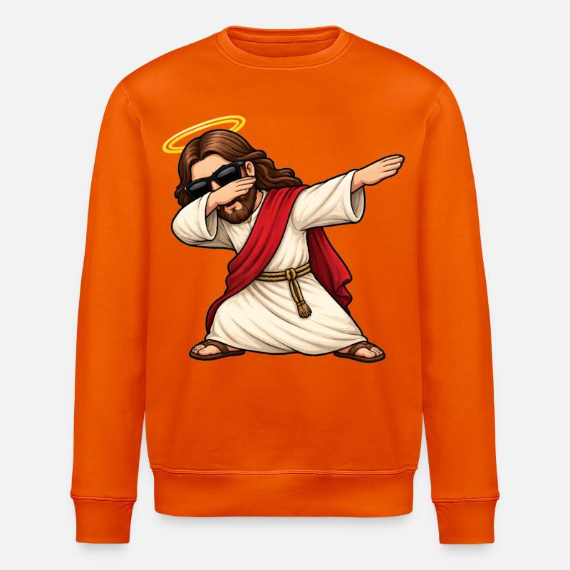 Dabbing Jesus - Stanley/Stella Unisex Bio-Sweatshirt ROLLER - Tieforange