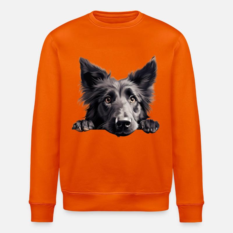 Belgian Sheepdog - Stanley/Stella Unisex Bio-Sweatshirt ROLLER - Tieforange