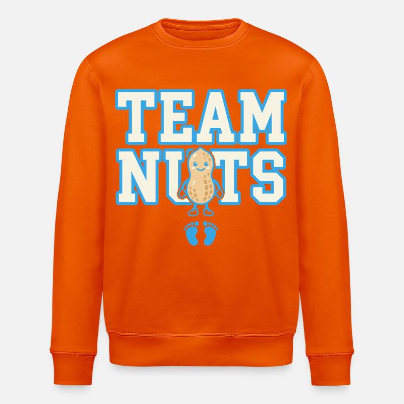 Team Nuts Erdnuss Design - Stanley/Stella Unisex Bio-Sweatshirt ROLLER - Tieforange