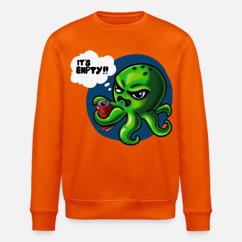 Grumpy Kraken - Stanley/Stella Unisex Bio-Sweatshirt ROLLER - Tieforange