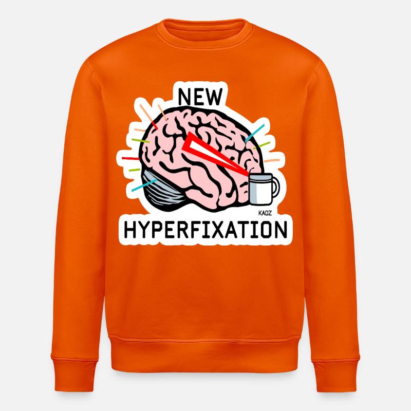 Hyperfix-Gehirnlaser - Stanley/Stella Unisex Bio-Sweatshirt ROLLER - Tieforange