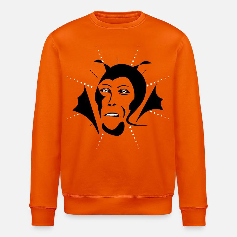 Devil / Teufel - Stanley/Stella ROLLER Unisex Organic Sweatshirt - bright orange