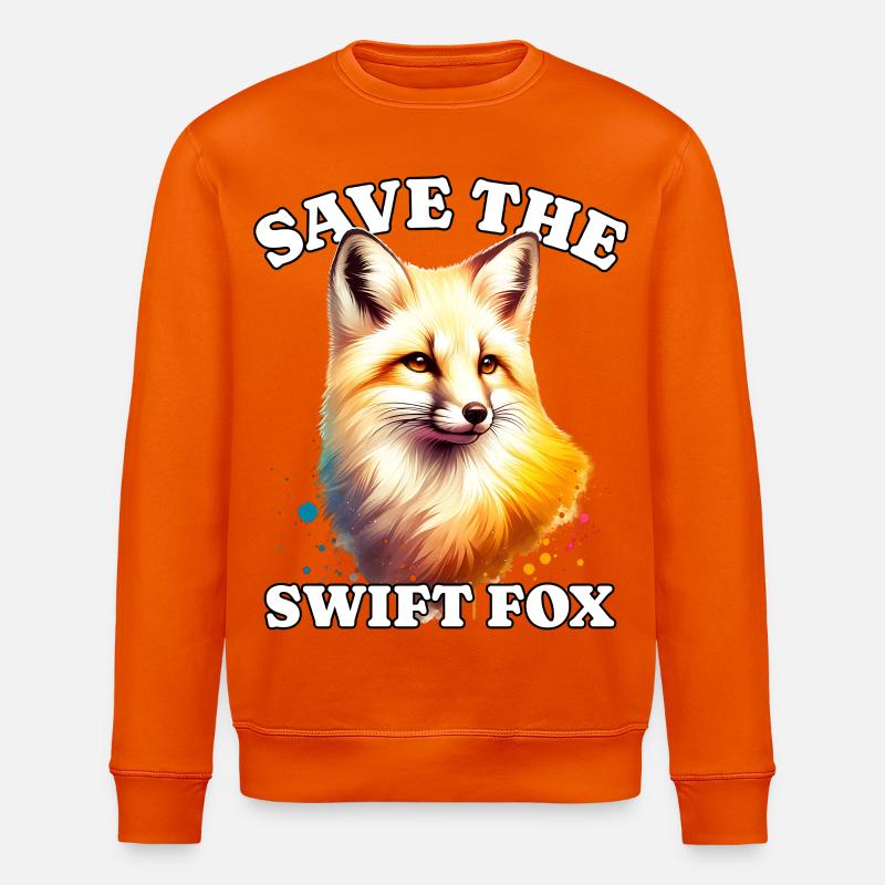 Swiftfuchs Save Swift Fox - Stanley/Stella ROLLER Unisex Organic Sweatshirt - bright orange