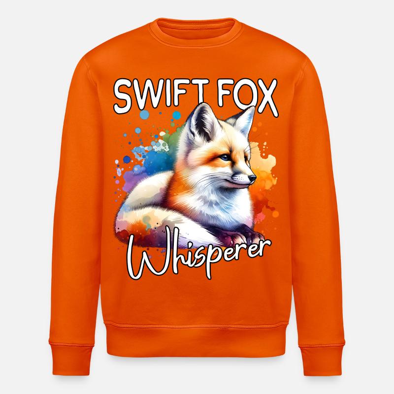 Swiftfuchs Flüsterer - Stanley/Stella Unisex Bio-Sweatshirt ROLLER - Tieforange