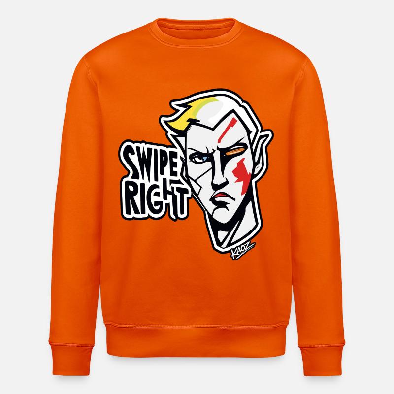 Swipe Right Graffiti Hero - Sweat bio ROLLER Stanley/Stella Unisexe - orange profond