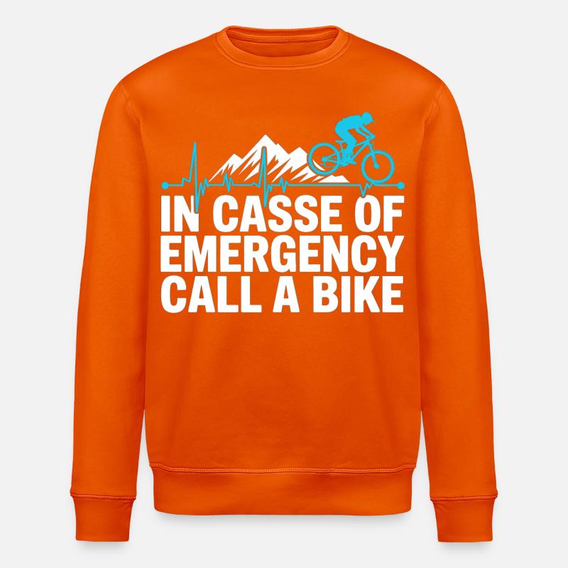 VTT, Descente, Action du cyclisme - Sweat bio ROLLER Stanley/Stella Unisexe - orange profond