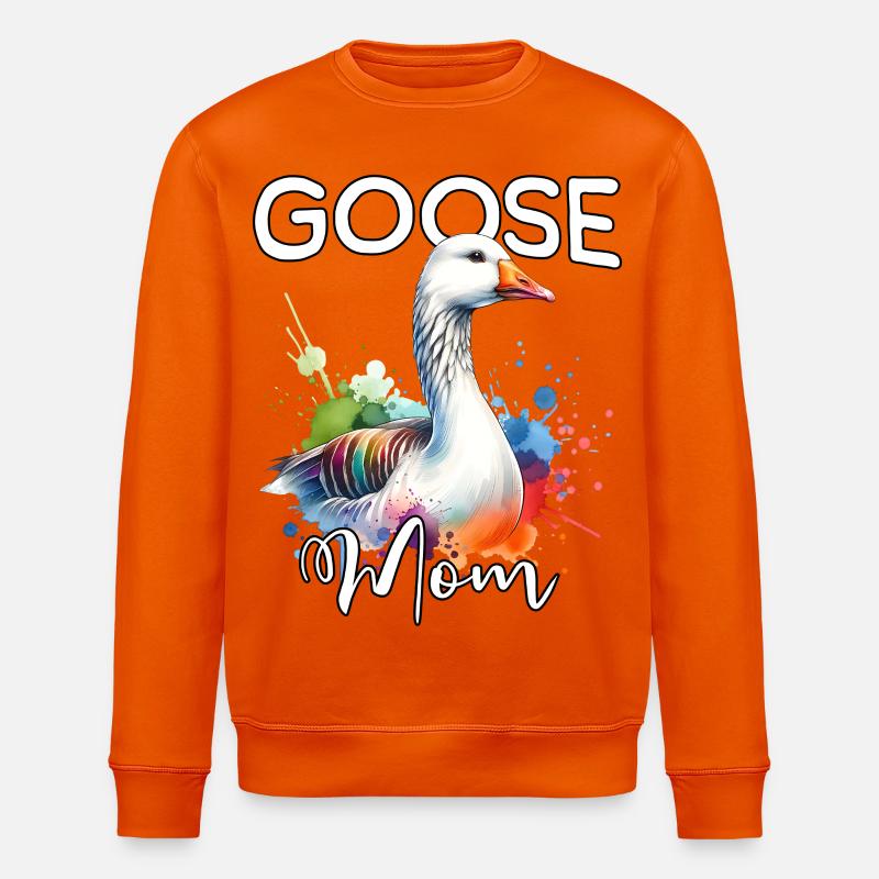 Gans Mama - Stanley/Stella Unisex Bio-Sweatshirt ROLLER - Tieforange
