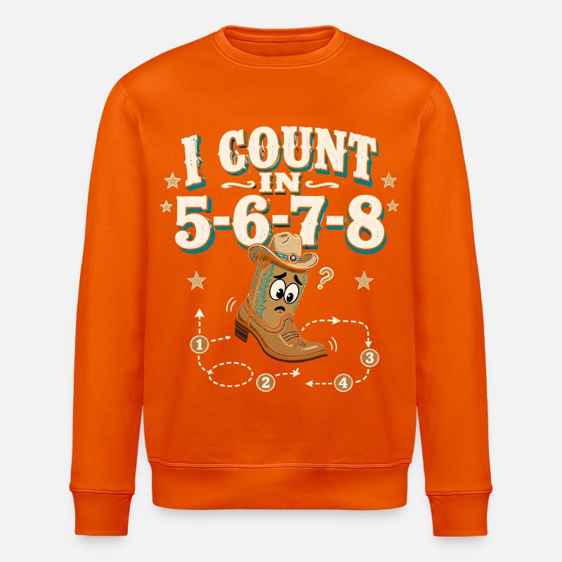 Compte 5-6-7-8 - Sweat bio ROLLER Stanley/Stella Unisexe - orange profond