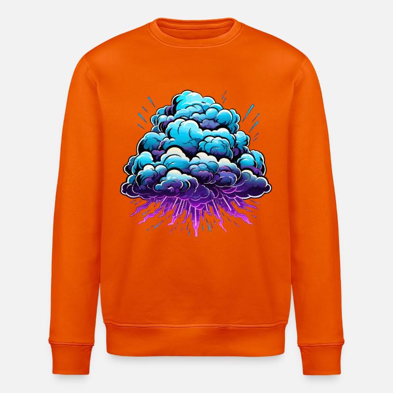 Blue Cloud Pop Explosion de néon - Sweat bio ROLLER Stanley/Stella Unisexe - orange profond