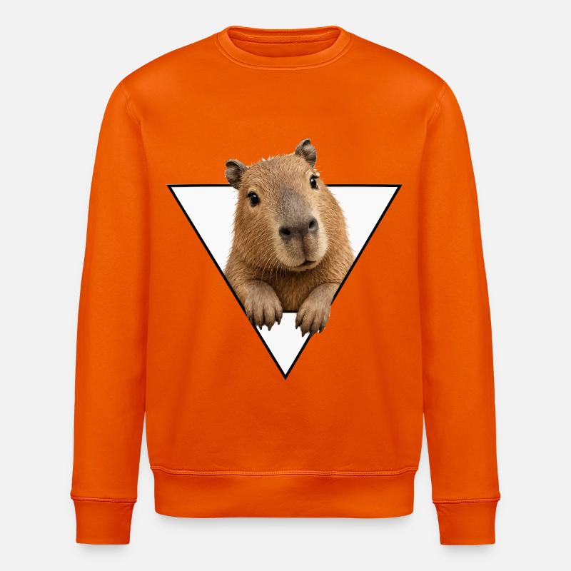 Kapybara dans le Triangle - Sweat bio ROLLER Stanley/Stella Unisexe - orange profond