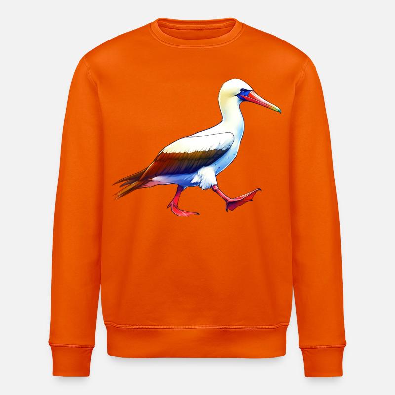 Nazca booby gift - Stanley/Stella ROLLER Unisex Organic Sweatshirt - bright orange